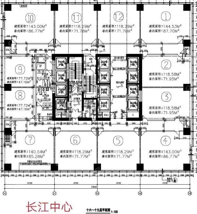 長(zhǎng)江中心-均價(jià)125元/平